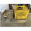 Image 1 : BOX AND CRATE OF CRYSTAL PENDANTS