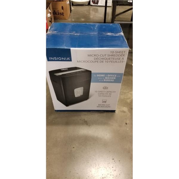 INSIGNIA 10 SHEET PAPER SHREDDER TESTED AND WORKING