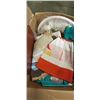 Image 2 : EZ MOVERS FURNITURE GLIDES AND BOX OF KNITTED ITEMS