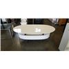 Image 2 : AS NEW MODERN OVAL COFFEE TABLE WITH LIFT TOP RETAIL $400
