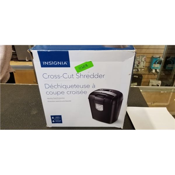 INSIGNIA PAPER SHREDDER TESTED AND WORKING
