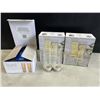 Image 1 : SET OF 6 NEW EPARE CHAMPAGNE FLUTE SET, DUAL WALL INSULATED GLASS RETAIL $45 EACH, 3 SETS OF 2, TOTA