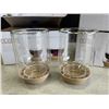 Image 2 : SET OF 6 NEW EPARE WINE GLASS SET, DUAL WALL INSULATED GLASS RETAIL $51 EACH, 3 SETS OF 2, TOTAL $15