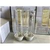 Image 2 : SET OF 6 NEW EPARE CHAMPAGNE FLUTE SET, DUAL WALL INSULATED GLASS RETAIL $45 EACH, 3 SETS OF 2, TOTA