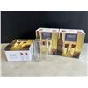 Image 1 : SET OF 6 NEW EPARE CHAMPAGNE FLUTE SET, DUAL WALL INSULATED GLASS RETAIL $56 EACH, 3 SETS OF 2, TOTA