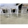 Image 2 : SET OF 6 NEW EPARE RETRO LATTE GLASS SET, DUAL WALL INSULATED GLASS RETAIL $46 EACH, 3 SETS OF 2, TO