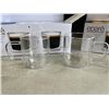 Image 2 : SET OF 6 NEW EPARE RETRO LATTE GLASS SET, DUAL WALL INSULATED GLASS RETAIL $46 EACH, 3 SETS OF 2, TO