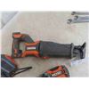Image 2 : Ridgid Reciprocating Saw, Drill, 2 Chargers, 6 Batteries 