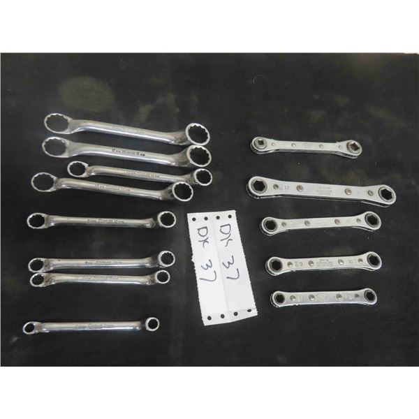 13 Wrenches: 8 Snap On Boxed Wrenches, 5 Snap On