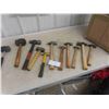 Image 1 : 11 Hammers: Ball Pin, Sledger, Rubber Mallet, One Brass,