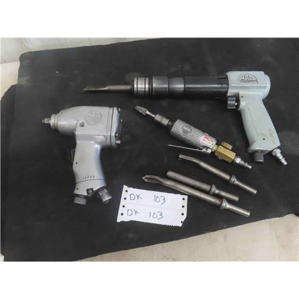 3 Mac Air Tools: 3/8'' Impact, Chisel & Die Grinder 