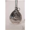 Image 2 : Two vintage silver repousse baby rattles, no marks seen