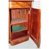 Image 8 : Victorian mahogany side board with three drawer top, three door base and decoratively carved backboa