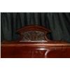 Image 2 : Antique mahogany music cabinet with glazed door displaying and exposing labled music storage and a t