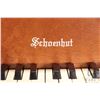 Image 2 : Vintage wooden Schoenhut piano and stool, 20" H X 17" W X 10" D