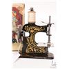 Image 2 : Antique doll sized sewing machine, 5 1/2 H X 4", includes original box