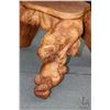 Image 2 : Asian hand carved garden stool with impressively carved tiger and fighting dragons, seat height of 1