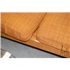 Image 2 : Mid century, teak framed parlour set with full sized sofa and arm chairs