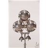 Image 2 : Two vintage silver plate baby rattles with whistles