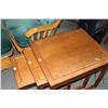 Image 2 : Set of three mid century modern walnut nesting table, largest table sized 21" H X 22" X 26"