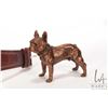 Image 3 : Mechanical gent's wrist watch with leather strap and a copper dog ornament