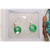 Image 3 : Tibetan bead bracelet plus a pair of earrings, spinach coloured pendant and a heart of the ocean nec