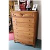Image 1 : Oakwood Interior Versaille Collection seven drawer highboy, fitted with modern drawer slides, 57" H 