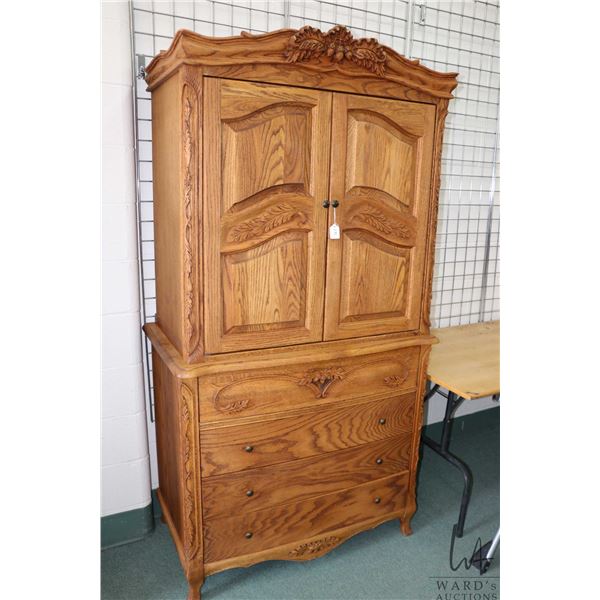 Oakwood Interiors Versaille Collection Entertainment / Wardrobe with 36" X 40" W X 24" D independent