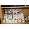 Image 1 : Shelf lot of boxed Jan Hagara porcelain collectible doll figures, boxed Royal Copenhagen plates, swa