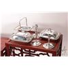 Image 2 : Set of four diminutive set of Asian stacking tables, largest 11" in height and a selection of miniat