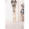 Image 3 : Two silver baby rattles including bear with mother-of-pearl gum soother with British sterling hallma
