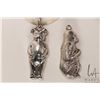 Image 2 : Two vintage/ antique silver plate baby toys including bear and monkey, note: missing ring
