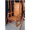 Image 2 : Antique child's wooden swing with removable folding rocking chair, 58" in height. Note: Doll and Ted