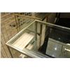 Image 2 : Aluminum and glass illuminated display cabinet, 38" H X 70" W X 20" D