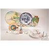 Image 1 : Selection of porcelain collectibles including Noritake lustre salt and pepper on stand, Nippon open 