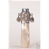 Image 1 : Antique sterling silver baby toy with British hallmarked top and bells and mother-of-pearl gum sooth