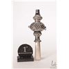 Image 2 : Antique Victorian sterling silver bells and whistle baby rattle with mother-of-pearl soother. Marked