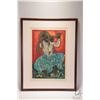 Image 2 : Irene Awret limited edition lithograph, titled "Girl with a Flute", pencil signed by artist 10/25. O