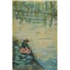 Image 2 : Framed limited edition print of a young girl by a lake, signed by artist 145/ 190. Overall dimension