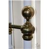 Image 2 : Wrought iron and brass double sized bed including headboard, footboard and rails