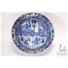 Image 2 : Antique nineteen century blue and white Chinese bowl with hand painted flowers, bird and court scene
