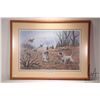 Image 2 : Fred Unruh framed limited edition print titled "Loose Covoy" pencil signed by artist 406/950, 31" X 