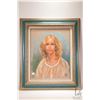 Image 2 : Charles Gannon framed original pastel portrait, titled on verso "Eva Weir" 1980, 19" X 16"