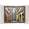 Image 2 : Artist signed, framed original acrylic on canvas painting, titled on verso "Habana, Cuba", 14" X 21 