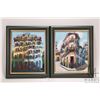 Image 1 : Two artist signed framed acrylic on canvas paintings, titled on verso, "Habana Cuba", both 9 1/2" X 