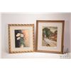 Image 1 : H. Greighton framed original watercolour painting of poppies, dated 1956, 9 3/4" X 8" and a Theo E. 