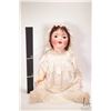 Image 2 : Antique 27" Huebach Korppeldorf bisque head baby doll, mold no. 342.12. Bisque head with open mouth 