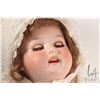 Image 8 : Antique 24" Huebach Korpeldorf bisque head baby doll with glass sleep eyes, open mouth and one piece