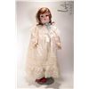Image 1 : Antique 29" Kestner bisque head doll on jointed composition body, with sleep eyes, hair brows and la