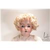 Image 2 : Antique 29" Kestner bisque head doll model 171, with glass sleep eyes, open mouth and mohair wig on 